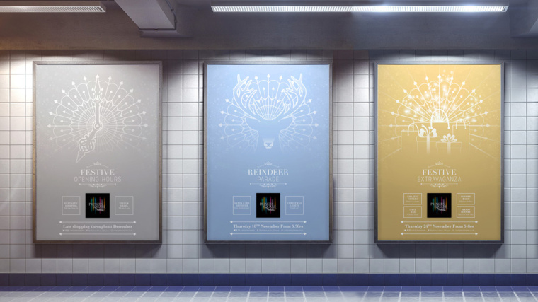 Princes 王子購物中心商場孔雀logo設計品牌vi形象設計-上海vi設計公司