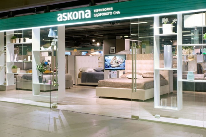 俄羅斯Askona 健康睡眠用品床墊和臥室家具品牌專賣店設計-上海品牌設計公司