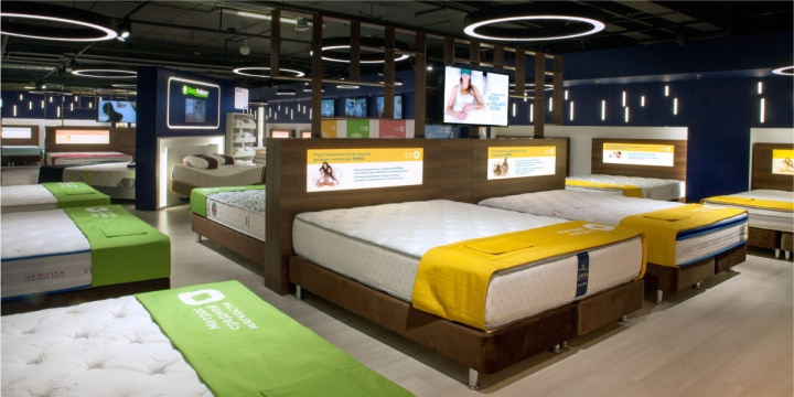 俄羅斯Askona 健康睡眠用品床墊和臥室家具品牌專賣店設計-上海品牌設計公司