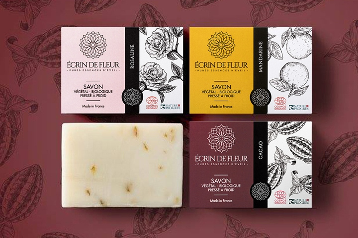 Ecrin De Fleur 精油皂天然肥皂包裝設(shè)計(jì)-上海包裝設(shè)計(jì)公司