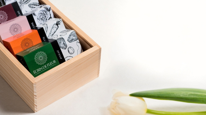 Ecrin De Fleur 精油皂天然肥皂包裝設計-上海包裝設計公司