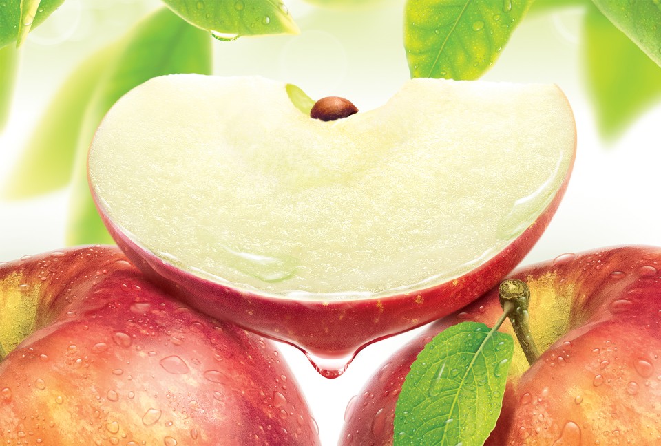 美汁源果汁品牌新包裝規范視覺識別設計-超真實水果圖像的視覺沖擊-上海包裝設計公司