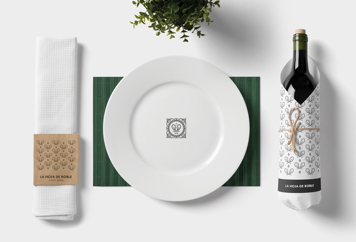 上海品牌VI設(shè)計公司分享一個簡約樸素風(fēng)格像樹葉鄉(xiāng)村酒店VI設(shè)計logo設(shè)計