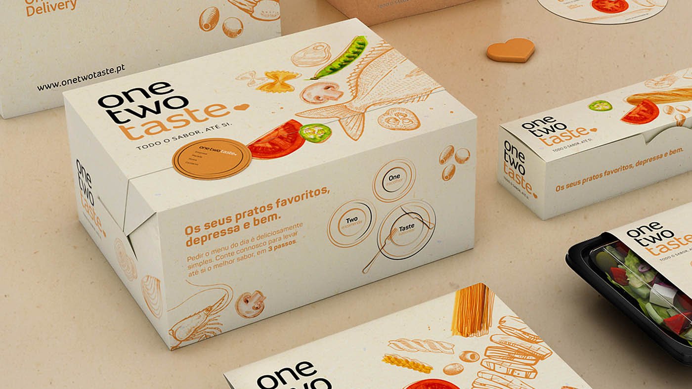 上海包裝設計公司分享：一二味沙拉品牌插畫與真實圖像相結合的包裝設計