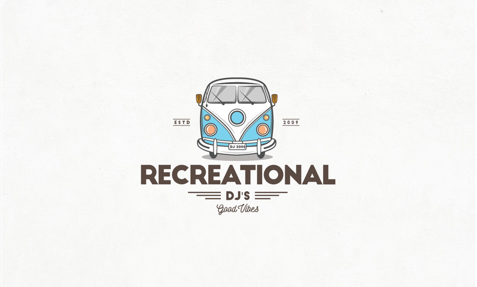 氛圍有趣、造型簡單且色彩豐富的的DJ LOGO設計-上海logo設計公司欣賞