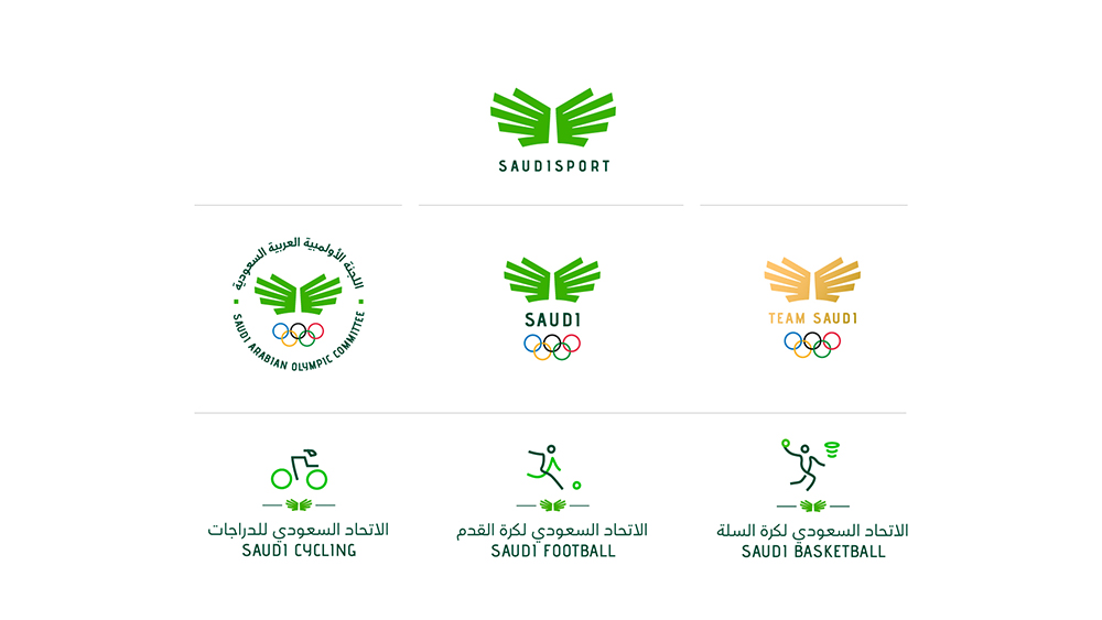 沙特體育品牌SaudiSport品牌vi形象設計logo設計-上海品牌VI設計公司