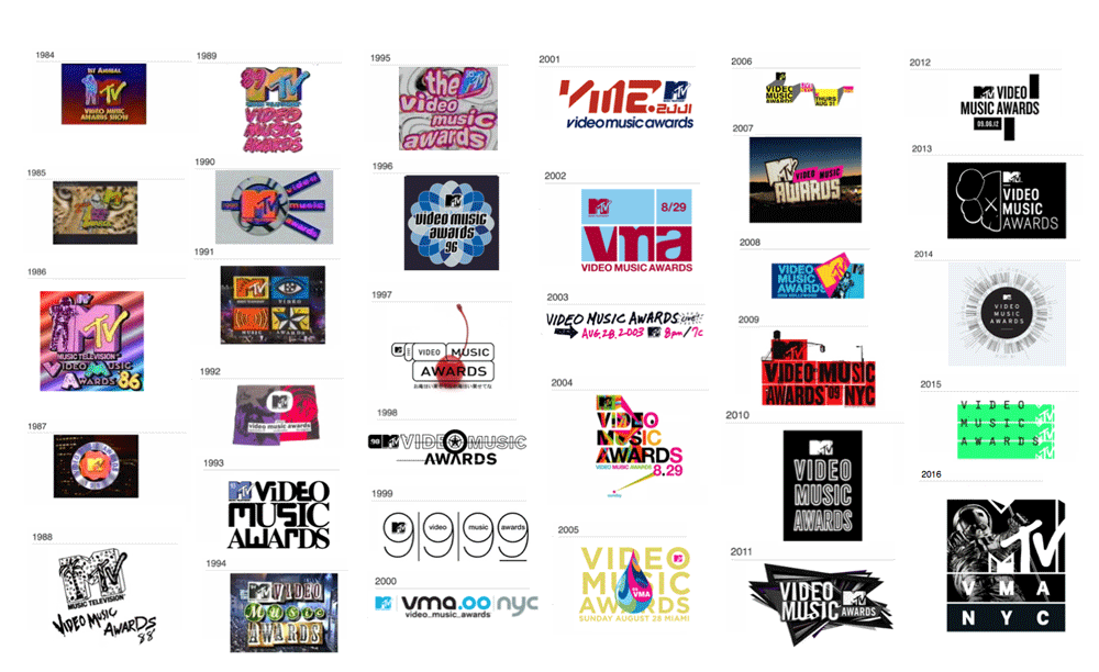 MTV亞洲大獎MTV視頻音樂獎VMA新標志設計-上海品牌標志設計公司