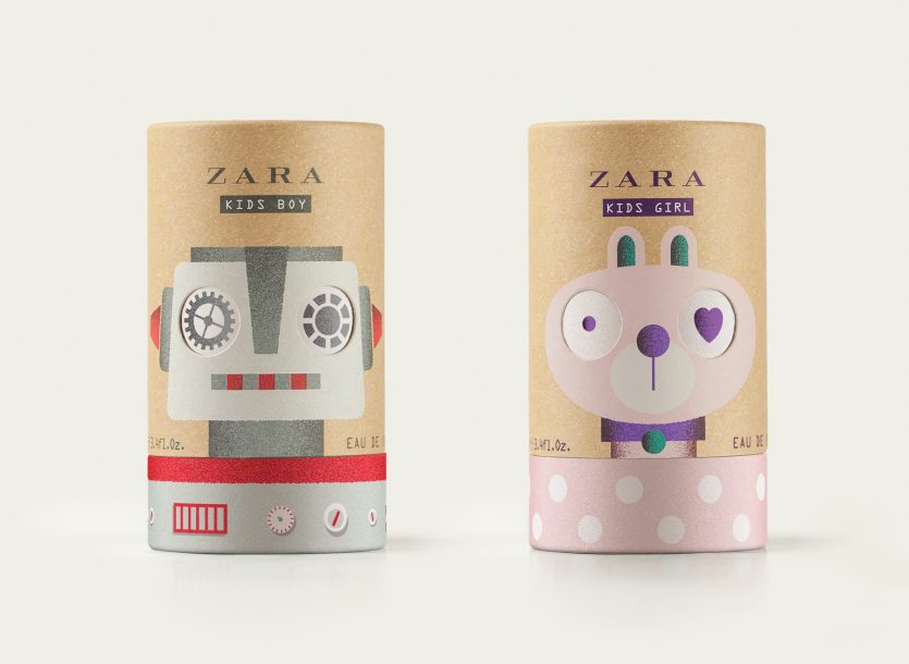 Zara Kids 嬰兒香水產品包裝設計-上海包裝設計公司設計欣賞