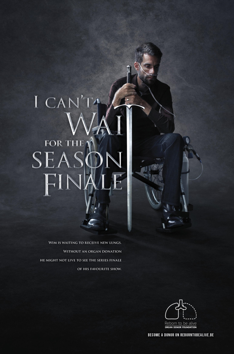 “不能等到結局”器官捐獻公益平面廣告創意設計-上海尚略品牌策劃設計公司