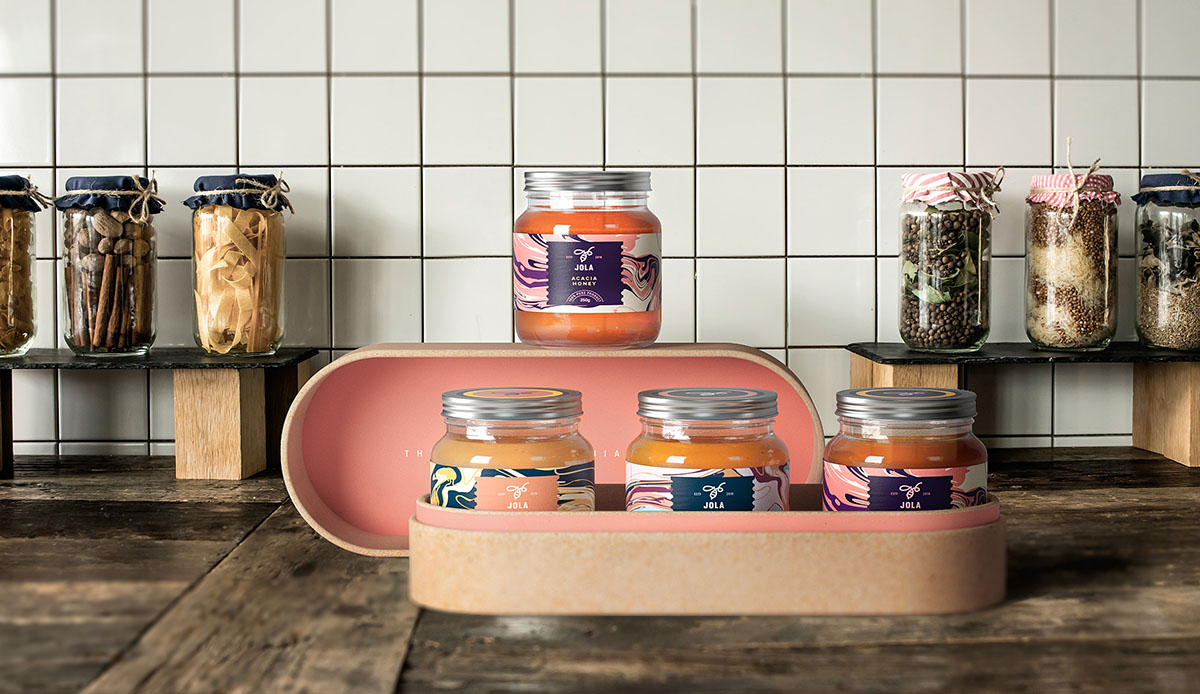 年輕蜂蜜品牌“JOLA”品牌形象設計--蜂蜜深加工產品包裝設計