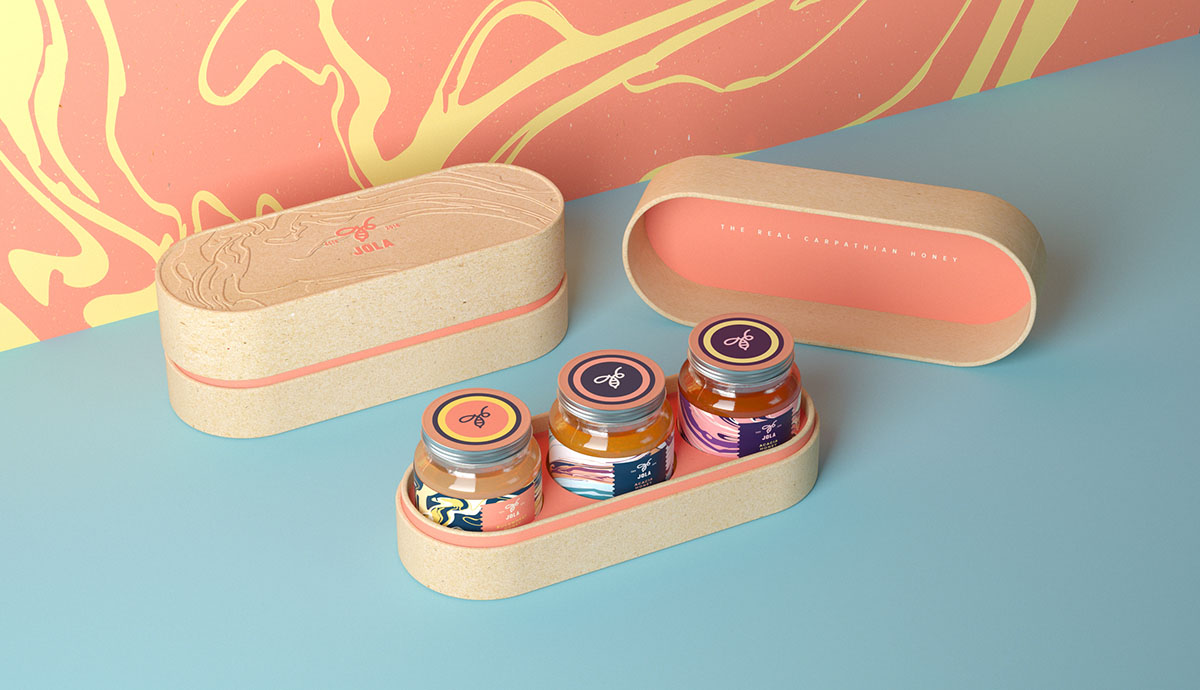 年輕蜂蜜品牌“JOLA”品牌形象設計--蜂蜜深加工產品包裝設計