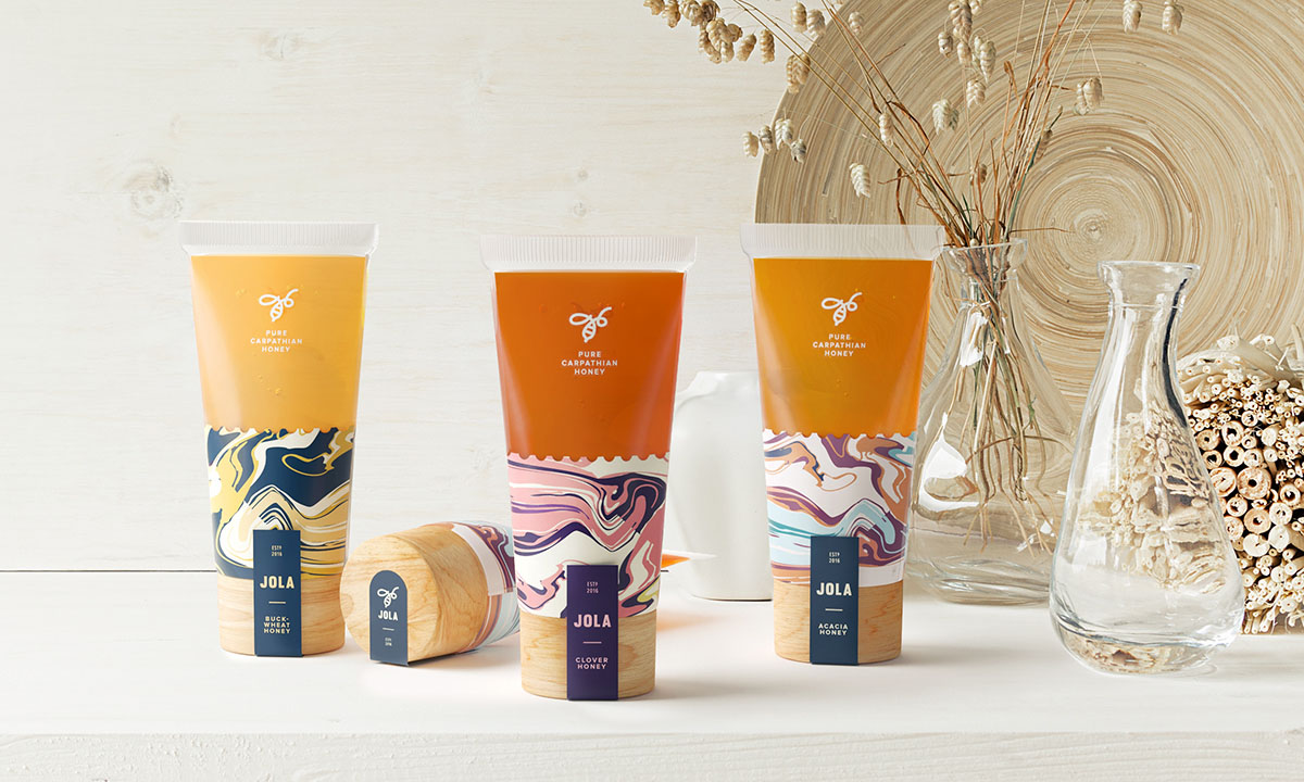 年輕蜂蜜品牌“JOLA”品牌形象設計--蜂蜜深加工產品包裝設計