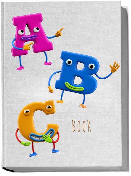 卡通人物造型創意英文字體設計-上海品牌設計公司