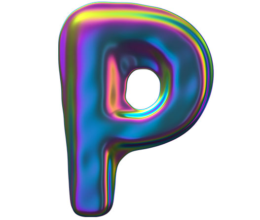 立體水感多彩創意英文字體設計-上海品牌設計公司