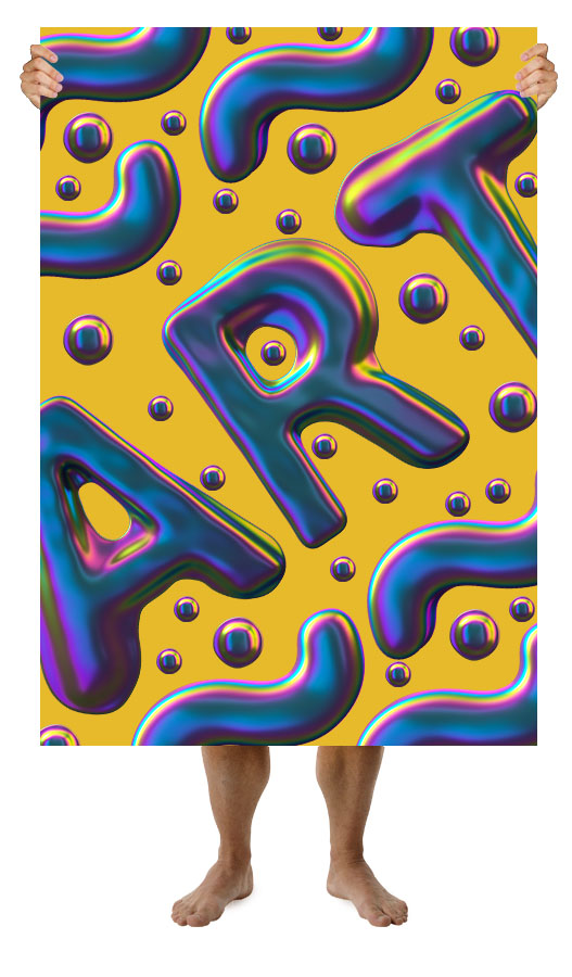 立體水感多彩創意英文字體設計-上海品牌設計公司