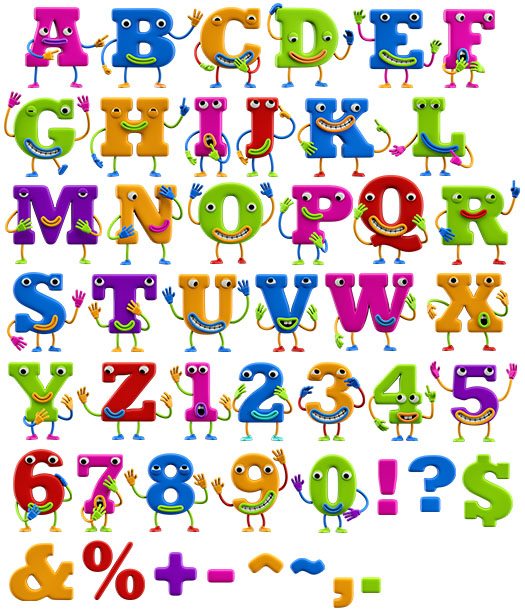 卡通人物造型創意英文字體設計-上海品牌設計公司