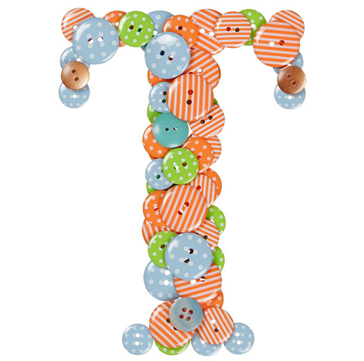 紐扣創意英文字體設計-上海品牌設計公司