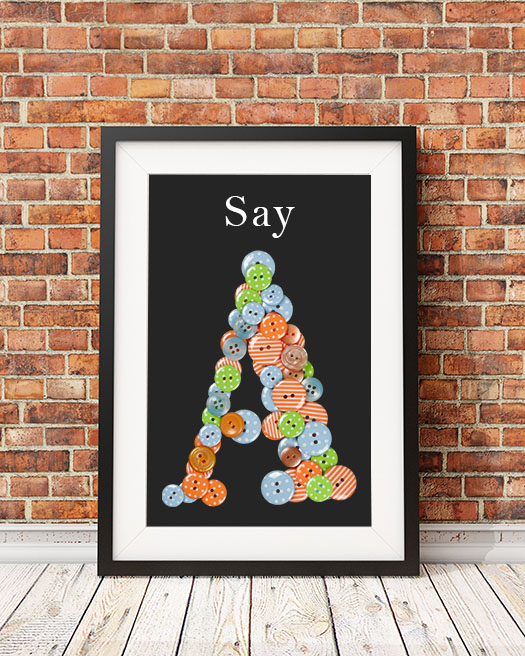 紐扣創意英文字體設計-上海品牌設計公司