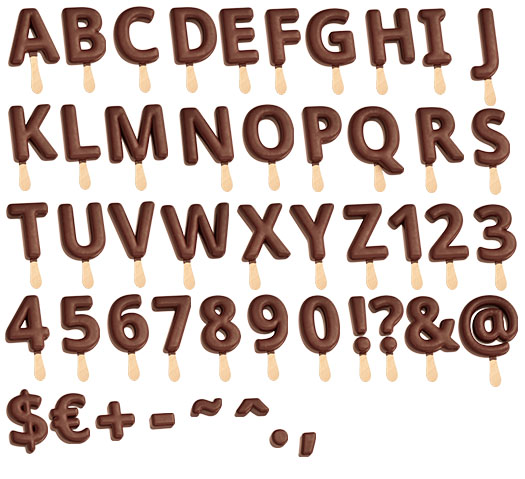 巧克力牛奶創意英文字體設計-上海品牌設計公司