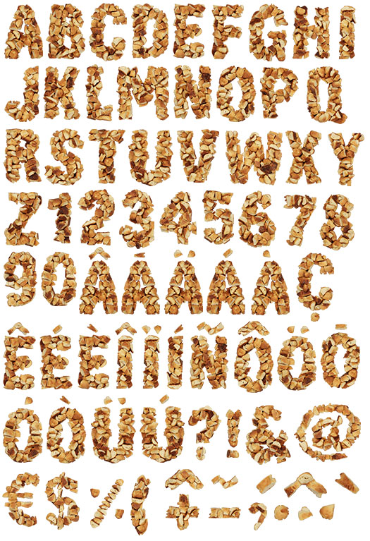 面包創意英文字體設計-上海品牌設計公司