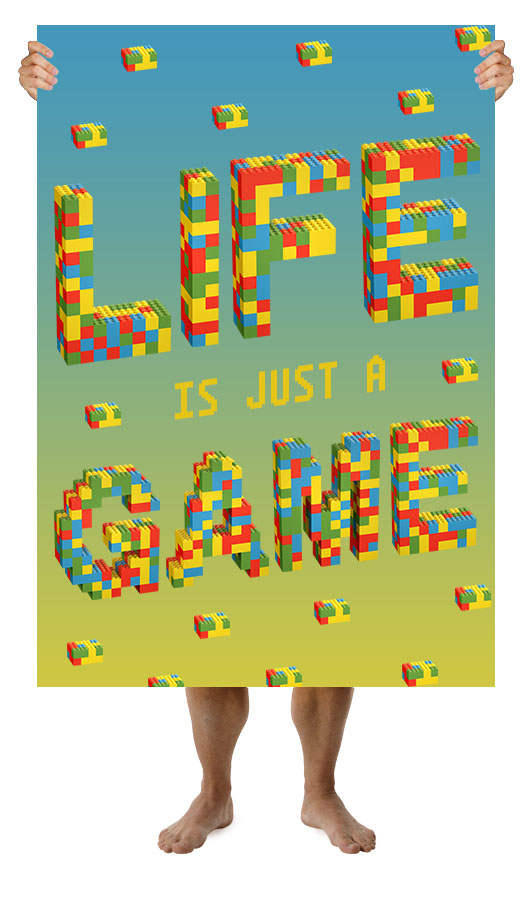 積木風格創意英文字體設計-上海品牌設計公司