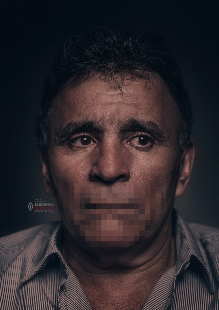 Denuncia舉報熱線公益平面廣告創意設計賞析之“老人”篇——上海廣告策劃設計公司