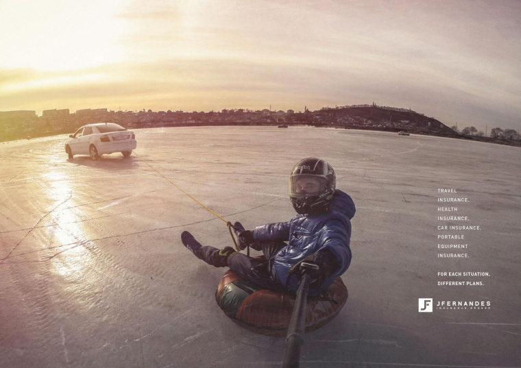 JFernades保險經紀平面廣告創意設計欣賞“健康保險-汽車險”篇-上海廣告策劃設計公司