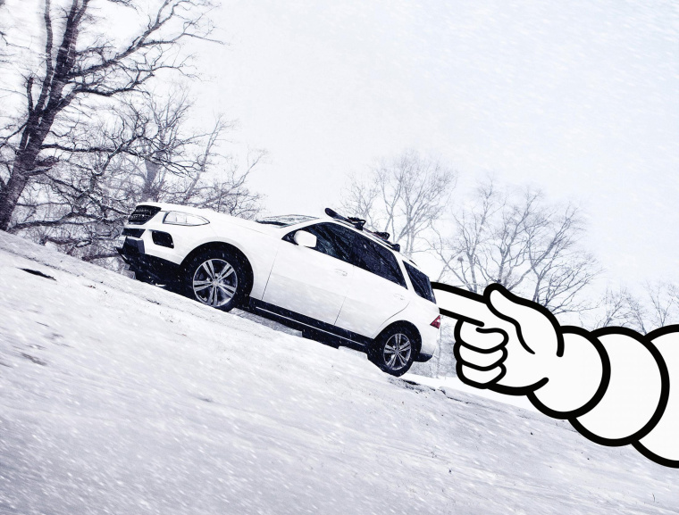 米其林輪胎安全-雪山平面廣告創意設計-上海廣告策劃設計公司