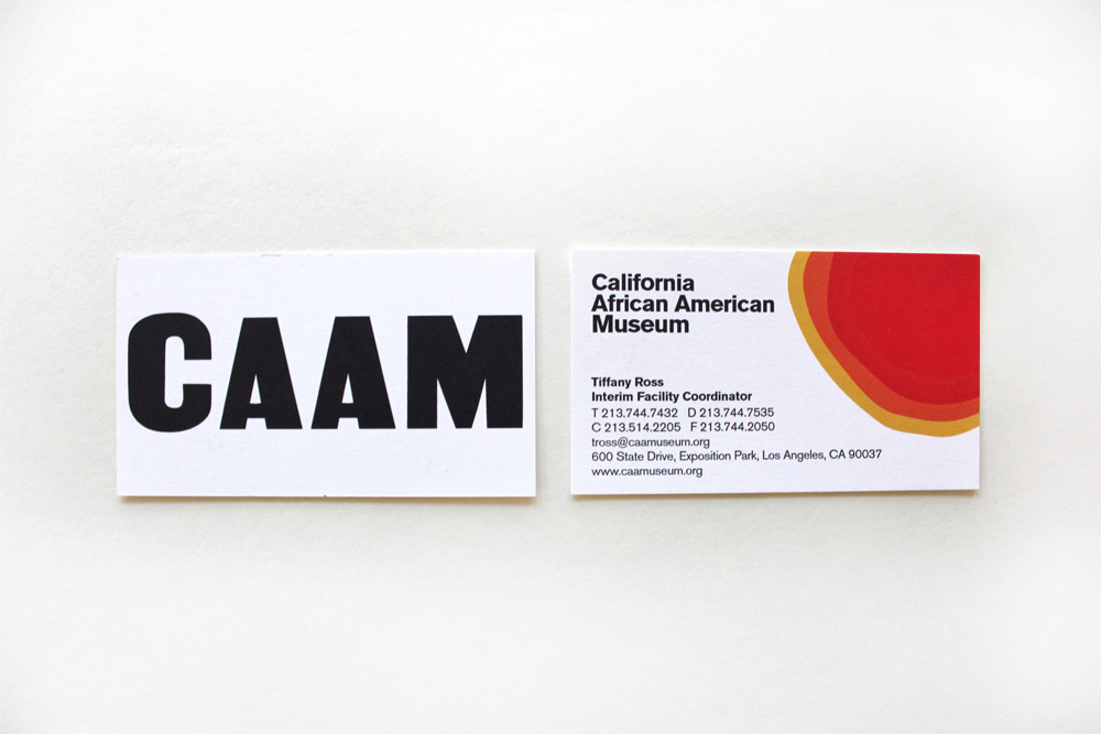 加州非裔美國人博物館品牌lVI視覺形象識別設計-名片設計-上海品牌設計公司