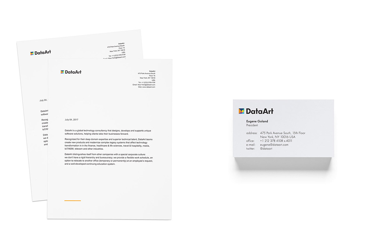 全球軟件技術咨詢公司DataArt全球品牌形象重塑設計-VI設計