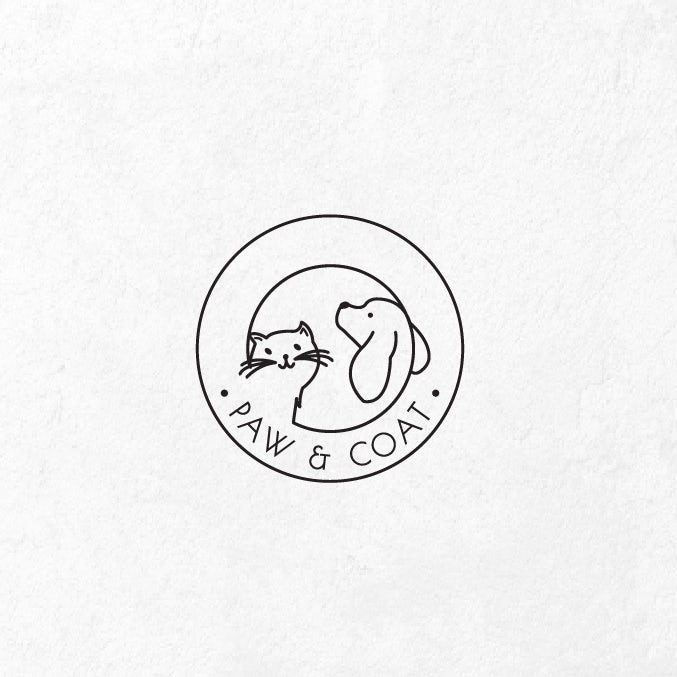 狗和貓一家的寵物logo設計-上海logo設計公司