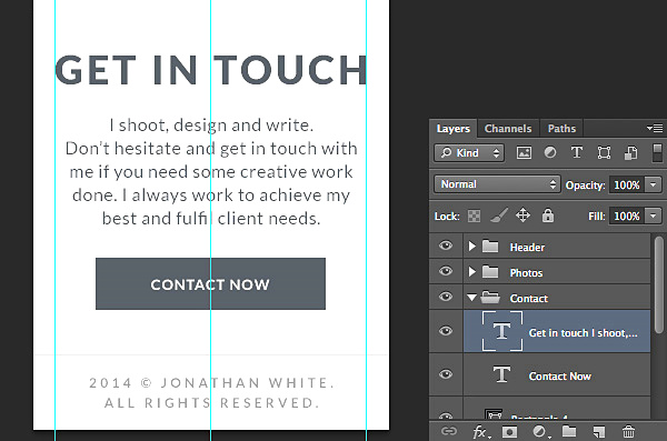 網站設計教程-如何在Photoshop中設計一個簡單的網頁-上海網站設計公司