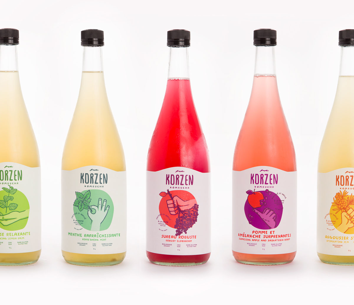 Korzen 健康果汁包裝設(shè)計(jì)插畫設(shè)計(jì)欣賞-上海包裝設(shè)計(jì)公司
