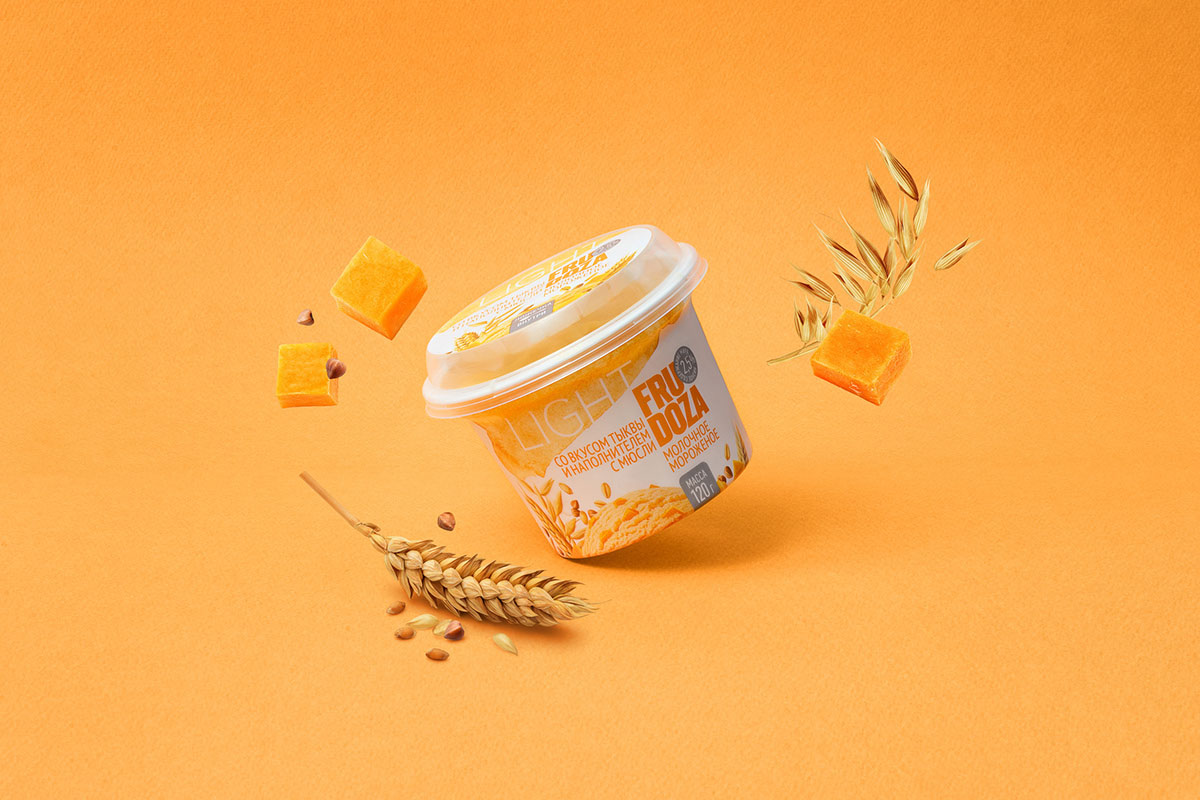 充滿健康味道的FRUDOZA Light- 低熱量冰淇淋包裝設計