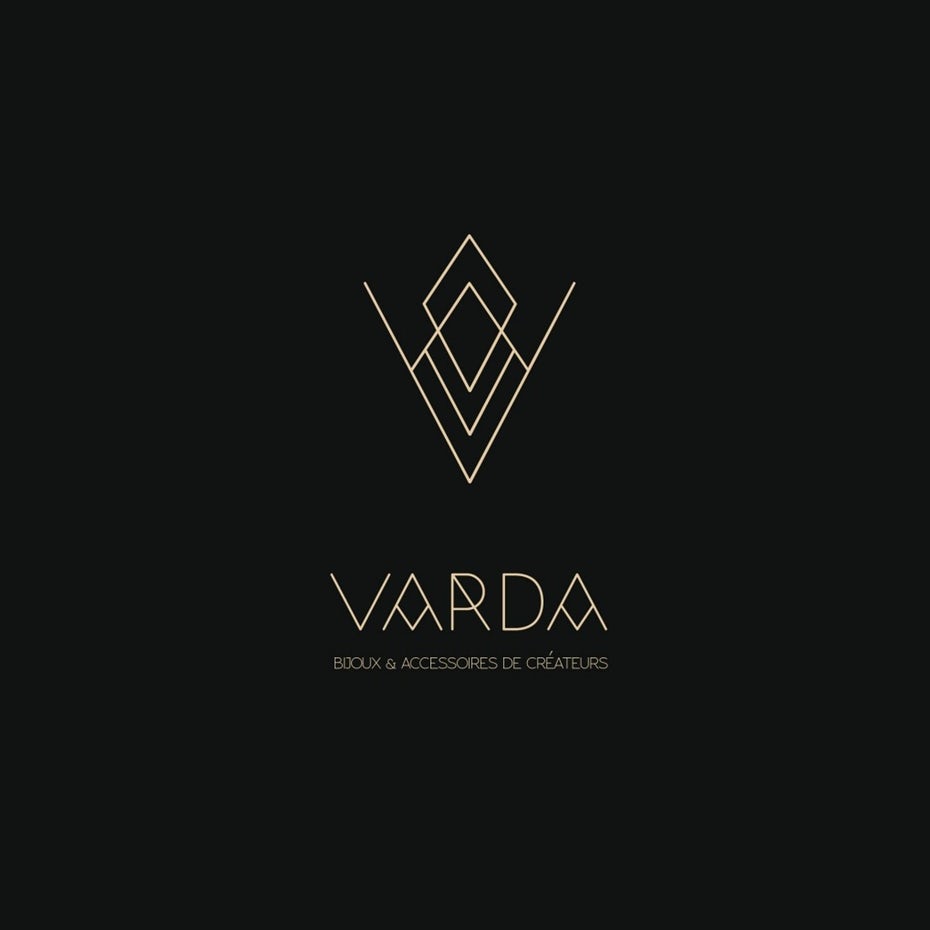 時髦的裝飾線三角形logo設計--上海logo設計公司