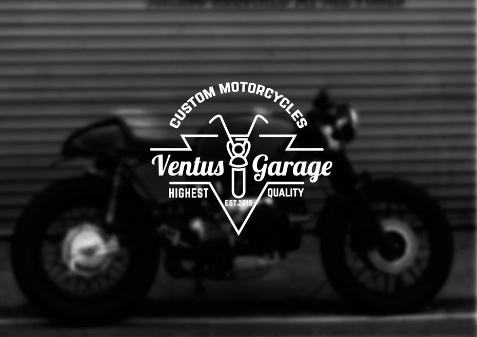 時髦的裝飾線三角形logo設計--上海logo設計公司