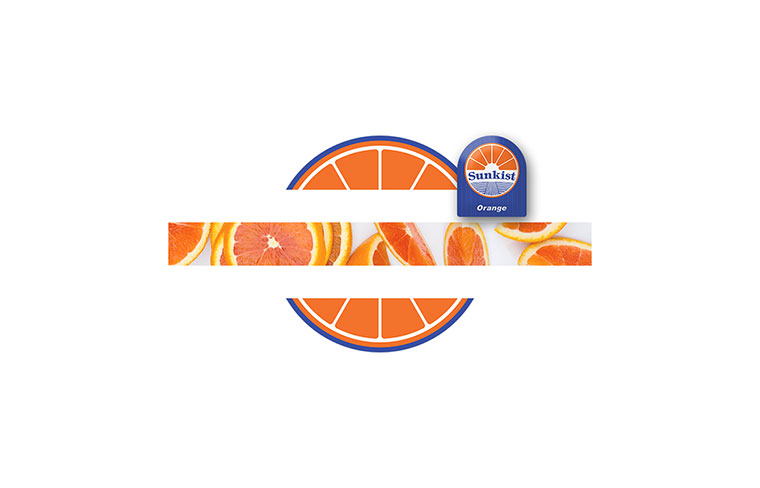 Sunkist 水果品牌logo設計VI設計-上海logo設計VI設計公司