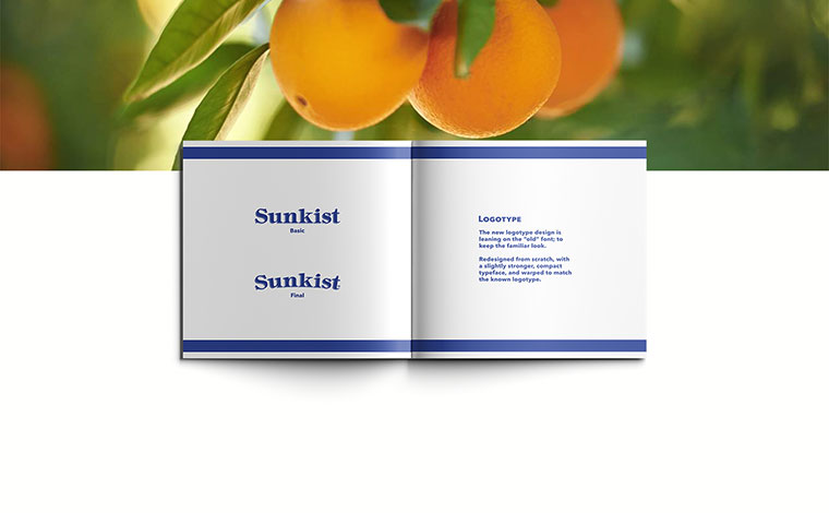 Sunkist 水果品牌logo設計VI設計-上海logo設計VI設計公司