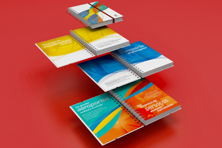 動感多彩的輔助圖形設計-巴西CCR 交通基礎設施公司企業VI視覺形象識別系統設計