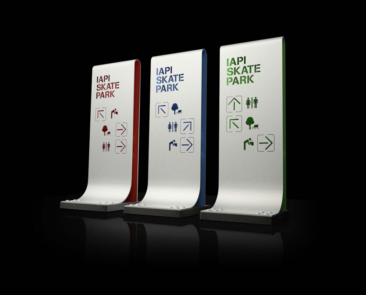 IAPI滑板主題公園導視系統設計-上海導視設計公司