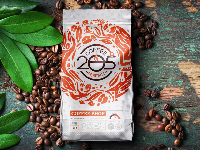 205度咖啡被納入尼加拉瓜的文化敘事，品牌采用非常大膽，明亮和復雜的包裝