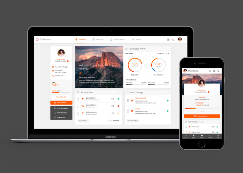 什么是網頁設計-移動和桌面的網頁設計樣機