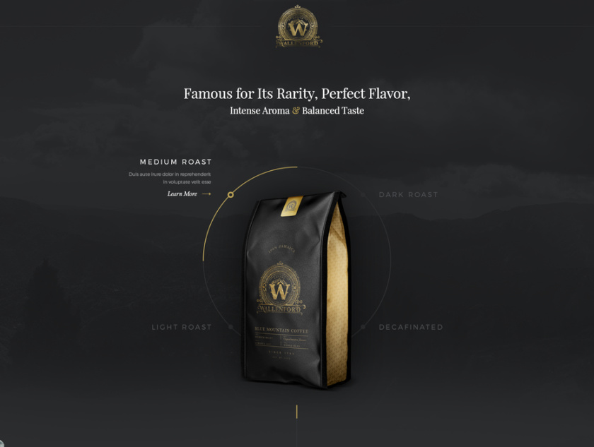 優秀電商網站設計的11個重要提示-保持簡單-咖啡電商網站設計