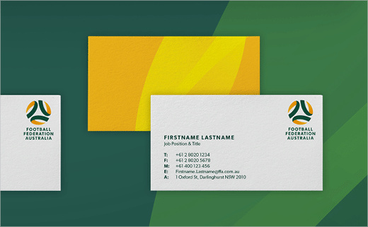 澳大利亞足球聯(lián)合協(xié)會(huì)推出新標(biāo)志設(shè)計(jì)-vi設(shè)計(jì)-名片設(shè)計(jì)