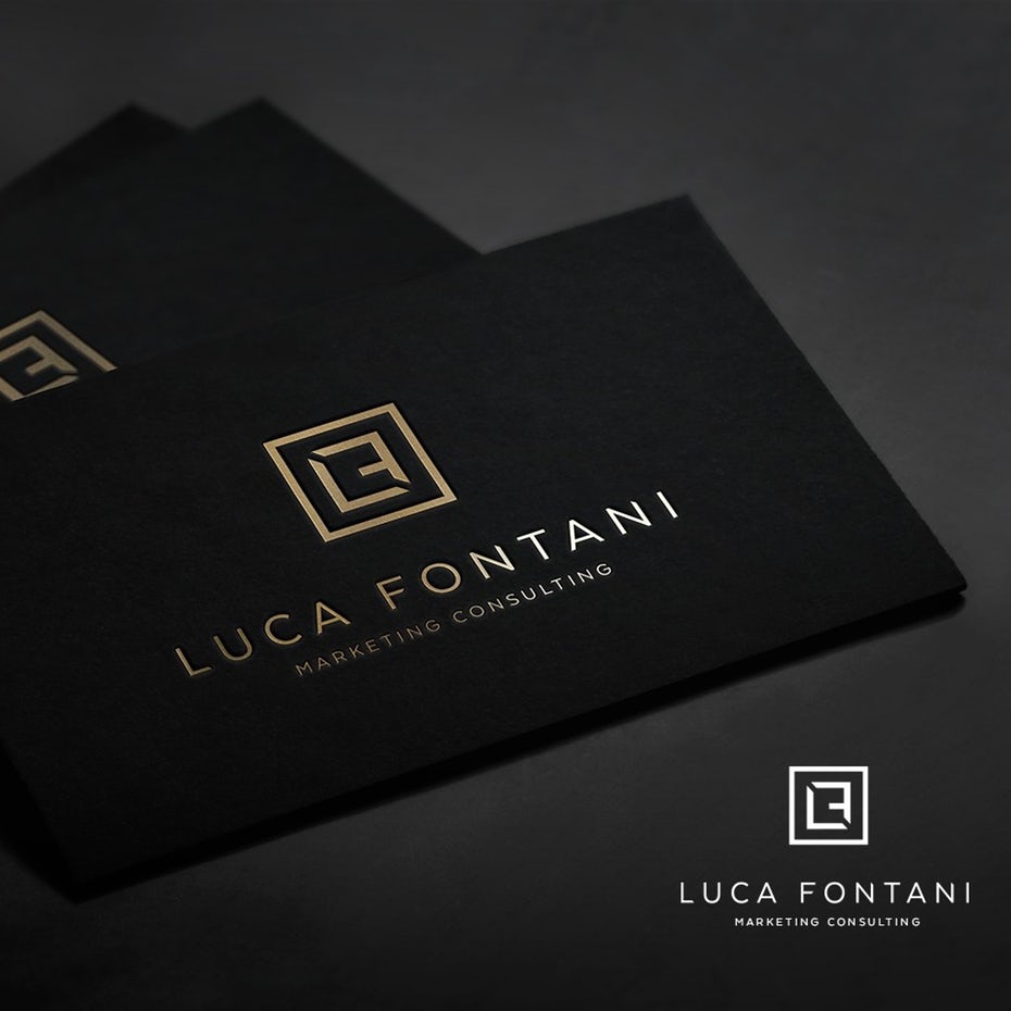 金箔logo設計-Luca Fontani標志設計