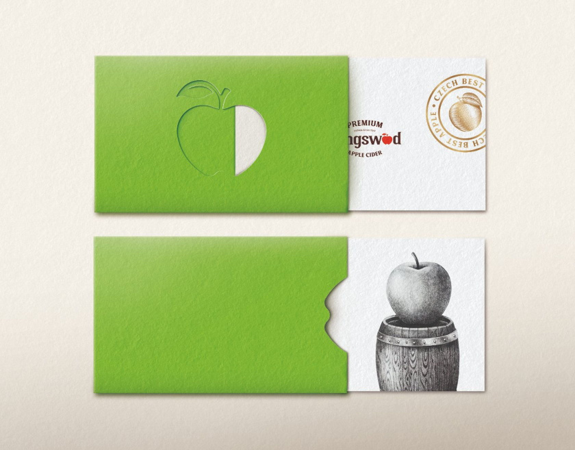 Kingswood蘋果酒包裝標簽設計-商業名片