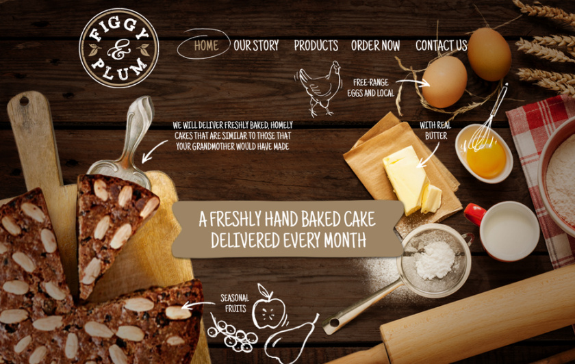 Figgy＆Plum的網站主頁-網頁設計、網站開發、用戶界面和用戶體驗