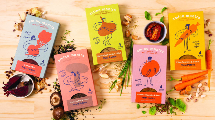 植物餡餅烘焙甜品包裝設(shè)計，簡筆插畫傳達人與植物互愛共生品牌情懷