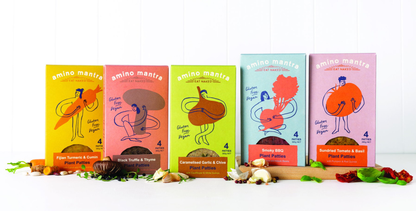 植物餡餅烘焙甜品包裝設(shè)計，簡筆插畫傳達人與植物互愛共生品牌情懷