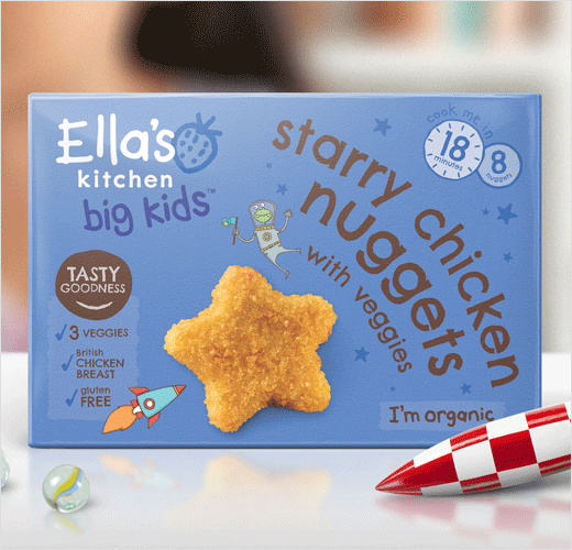 Ella''s Kitchen兒童冷凍食品系列新品logo設計包裝設計